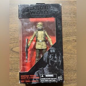 Star Wars 6 inch Black Series RESISTANCE TROOPER #10 New Sealed